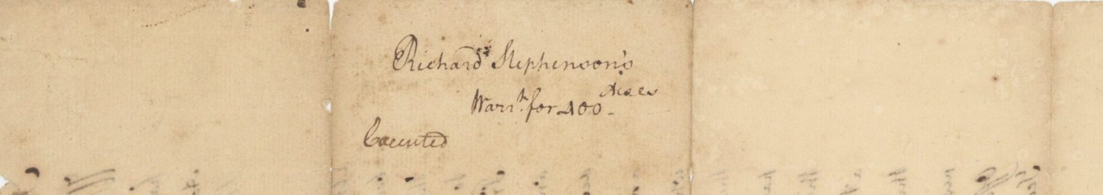 Washington 1750 verso