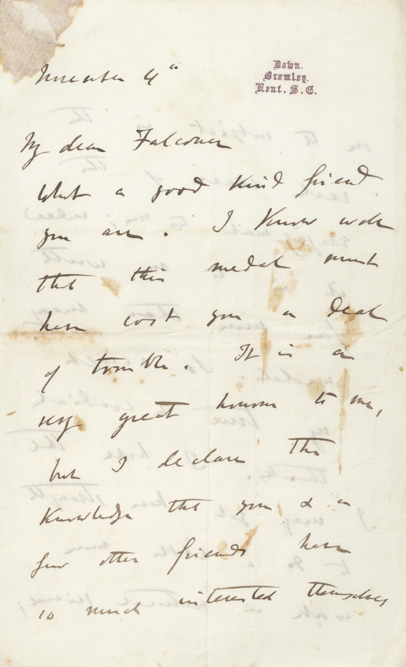 charles darwin signature