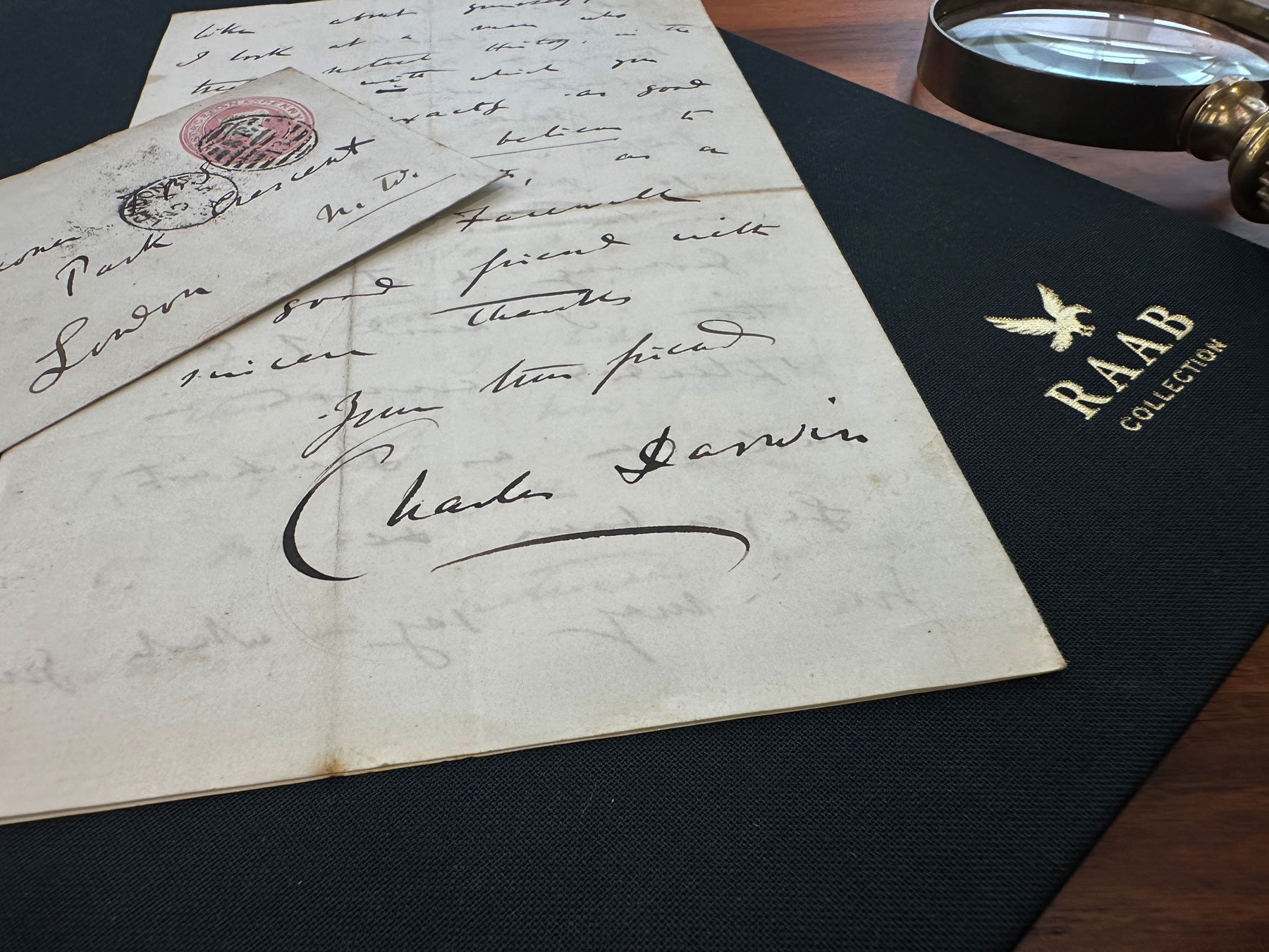 charles darwin autograph