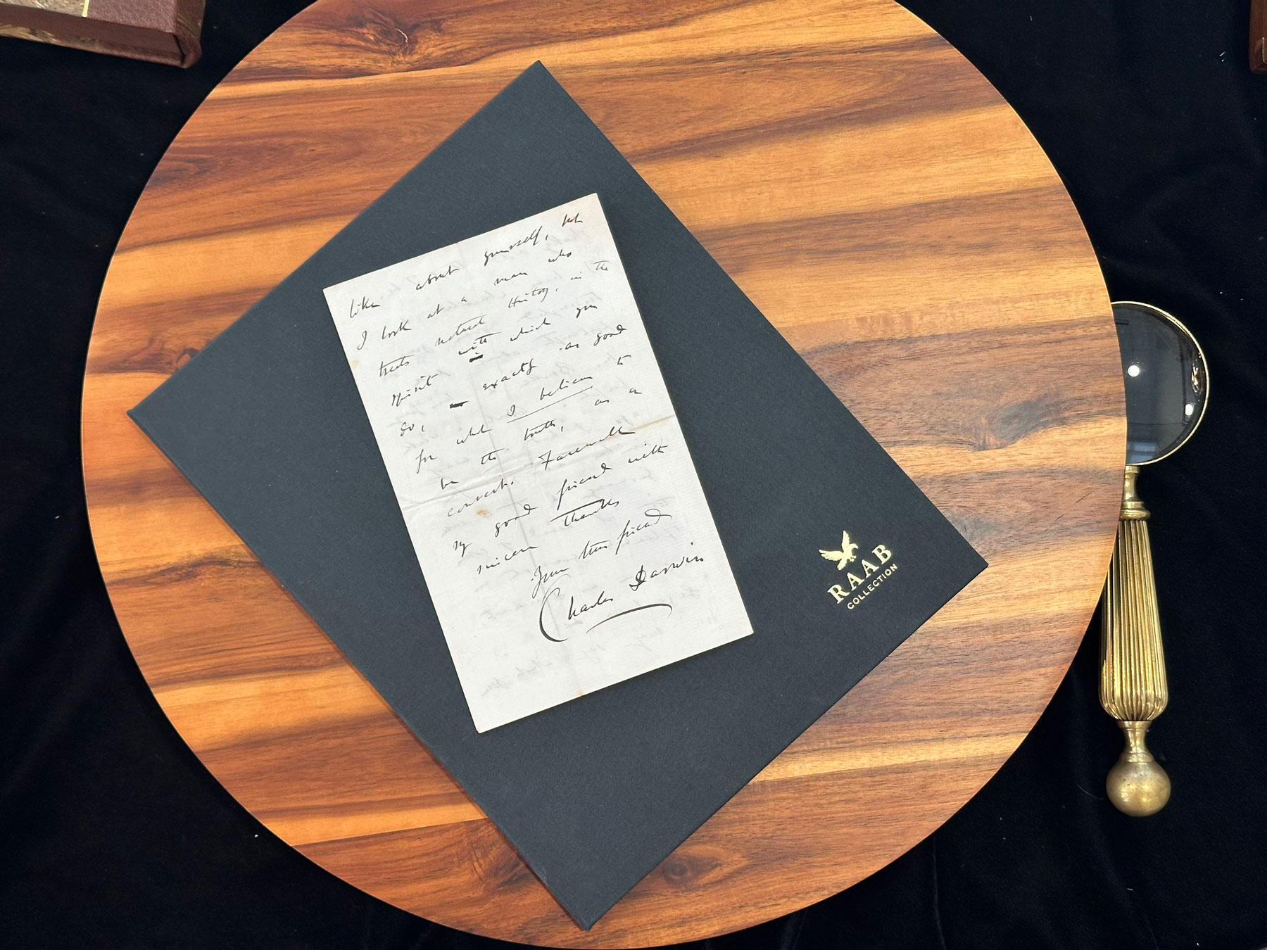 charles darwin autograph