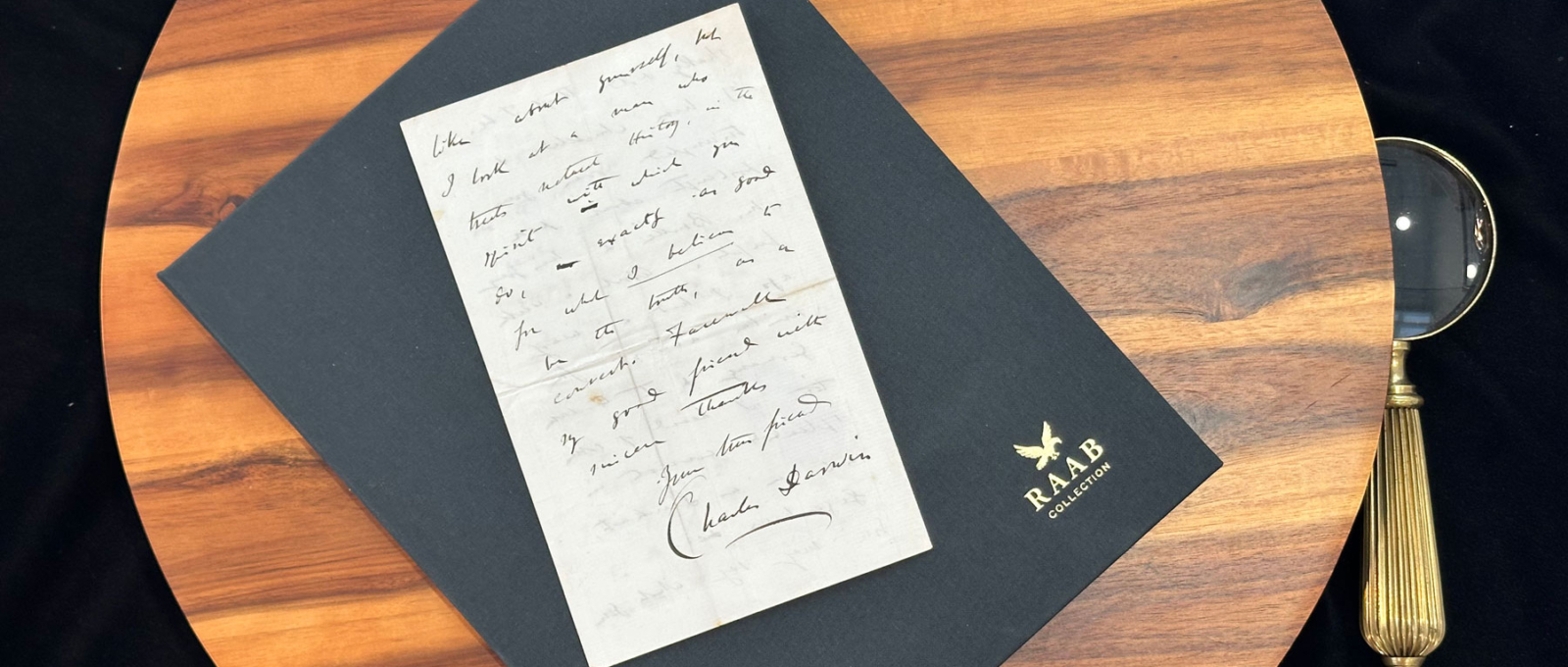 charles darwin autograph