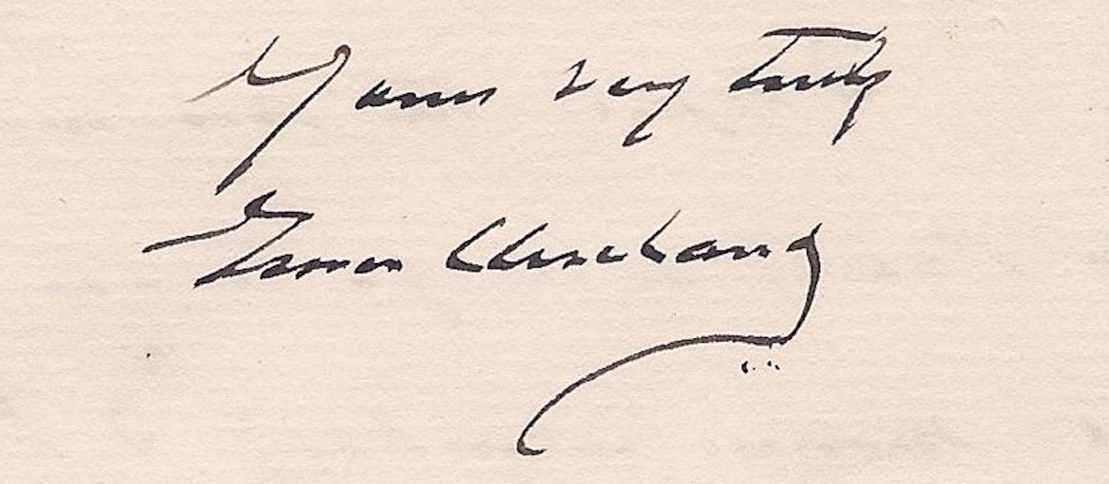 Grover Cleveland autograph