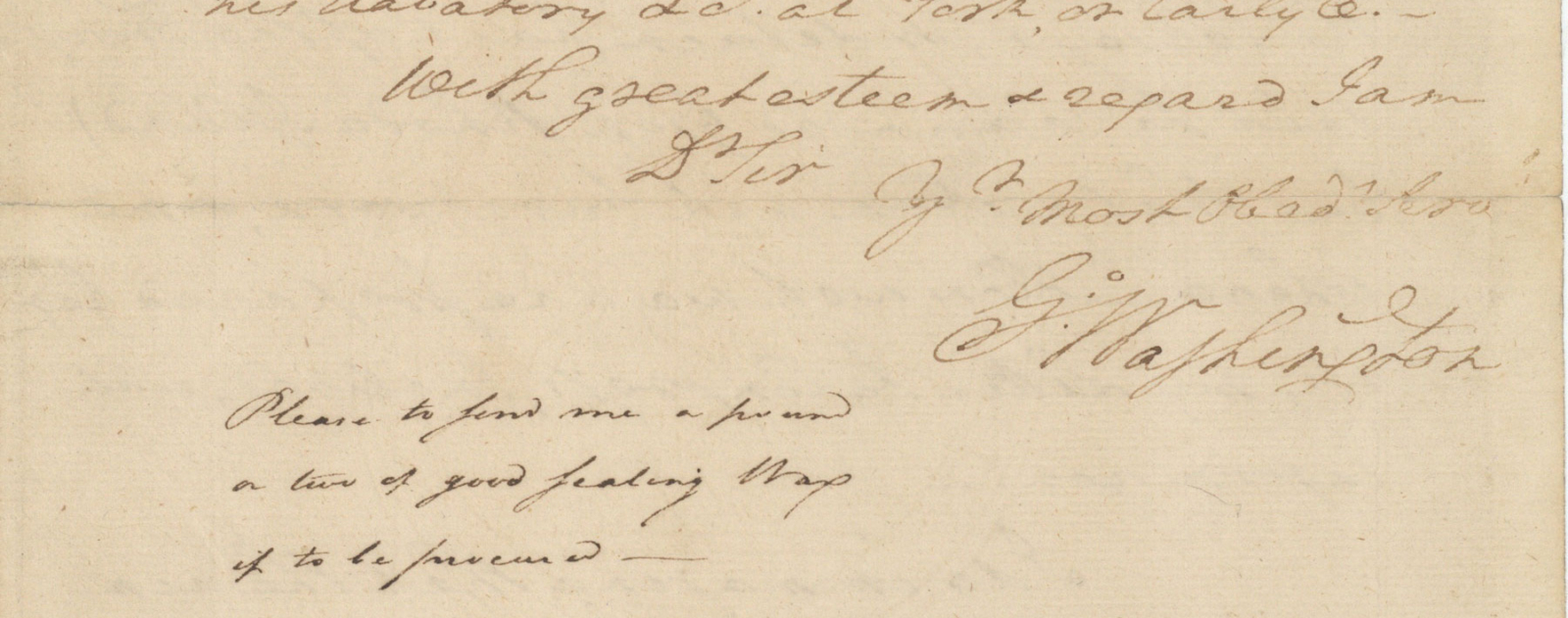 george washington's signature