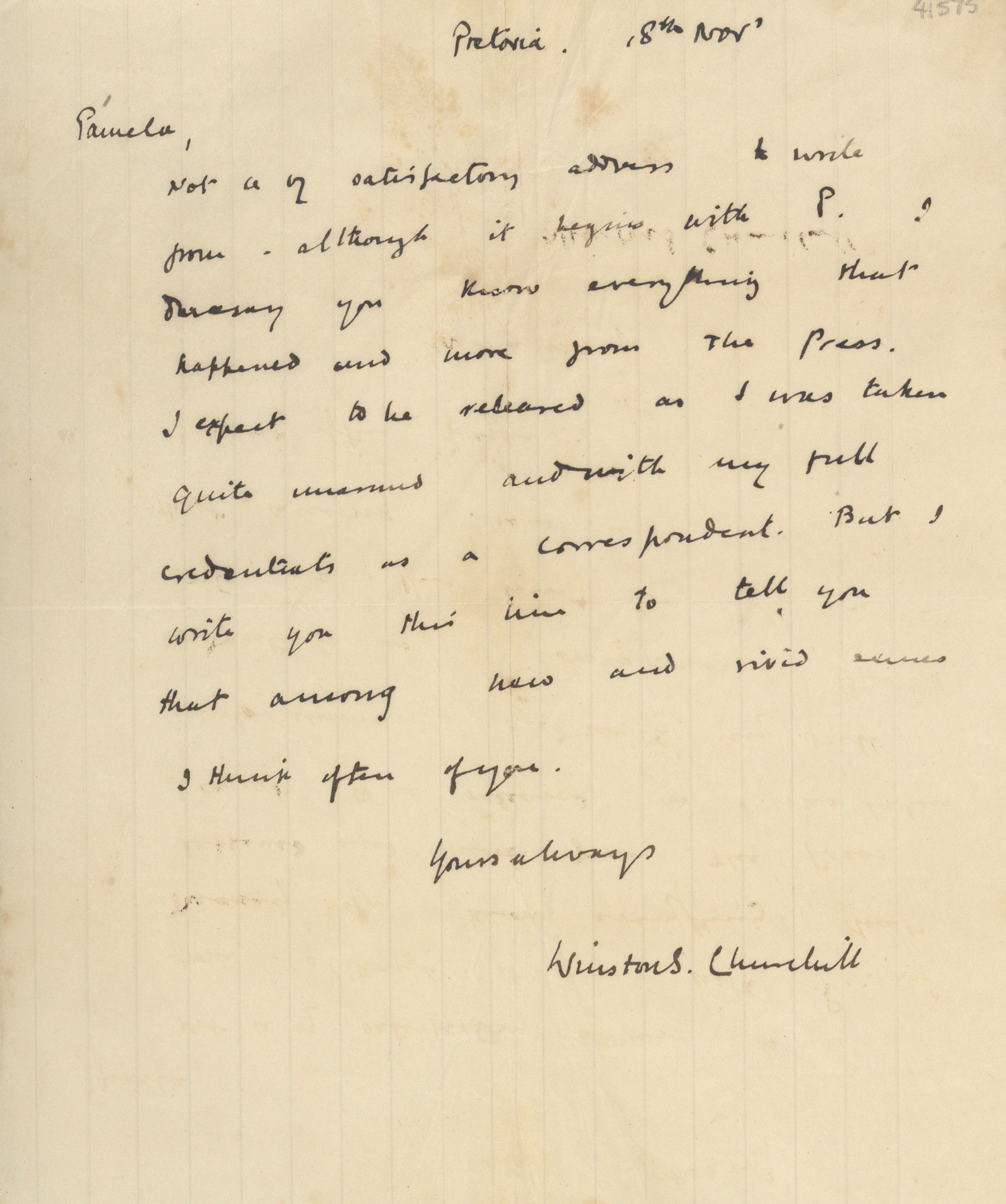 winston churchill letters