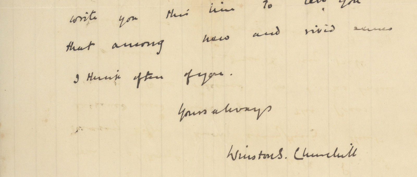 winston churchill letters