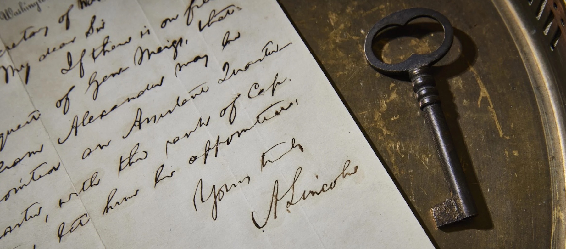 Lincoln signed document