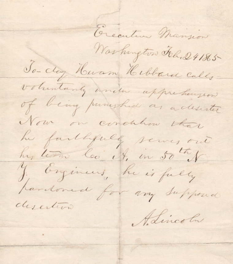 Lincoln letter forgery