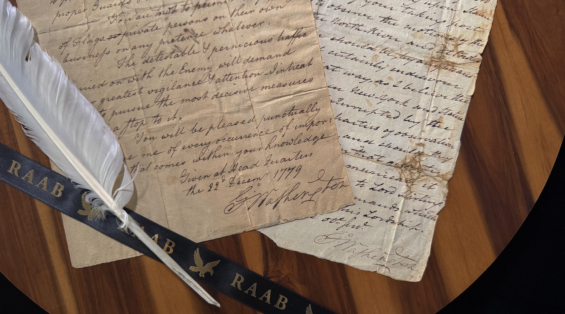 George Washington original letters