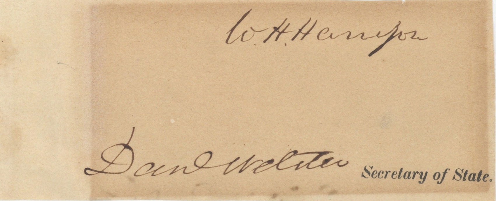 William Henry Harrison autograph