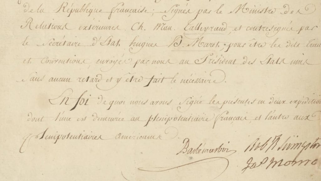 Louisiana Purchase manuscript