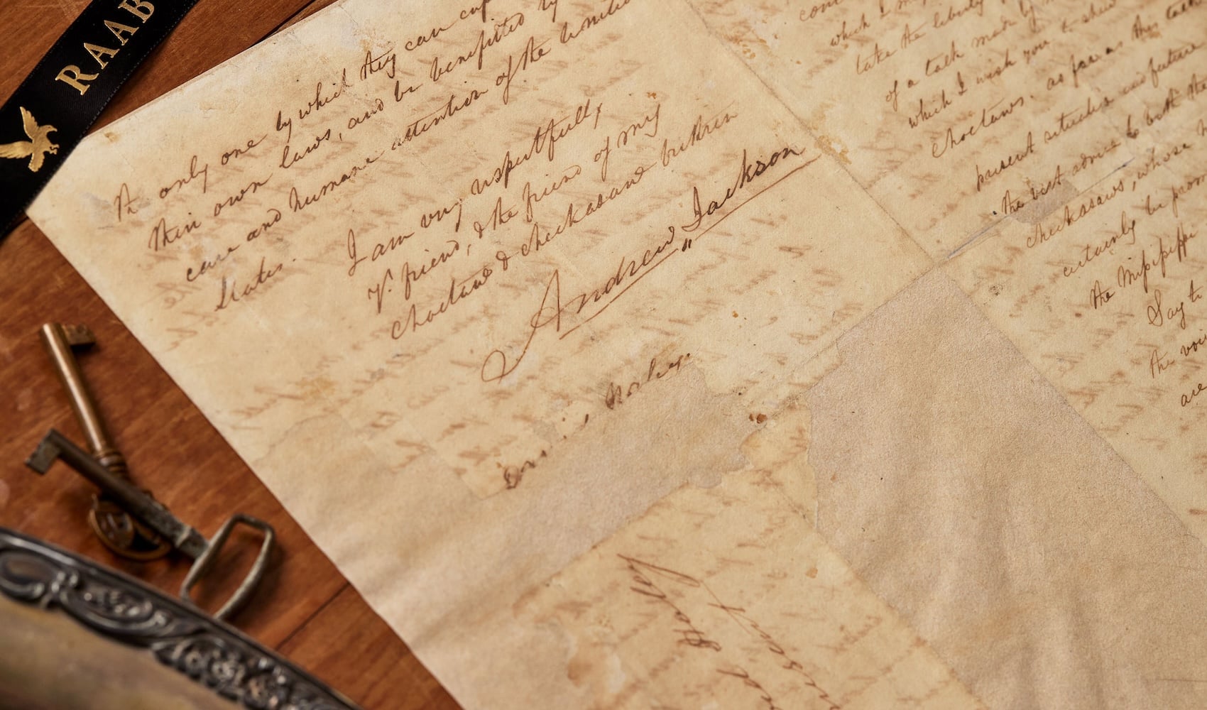 Andrew Jackson signed letter