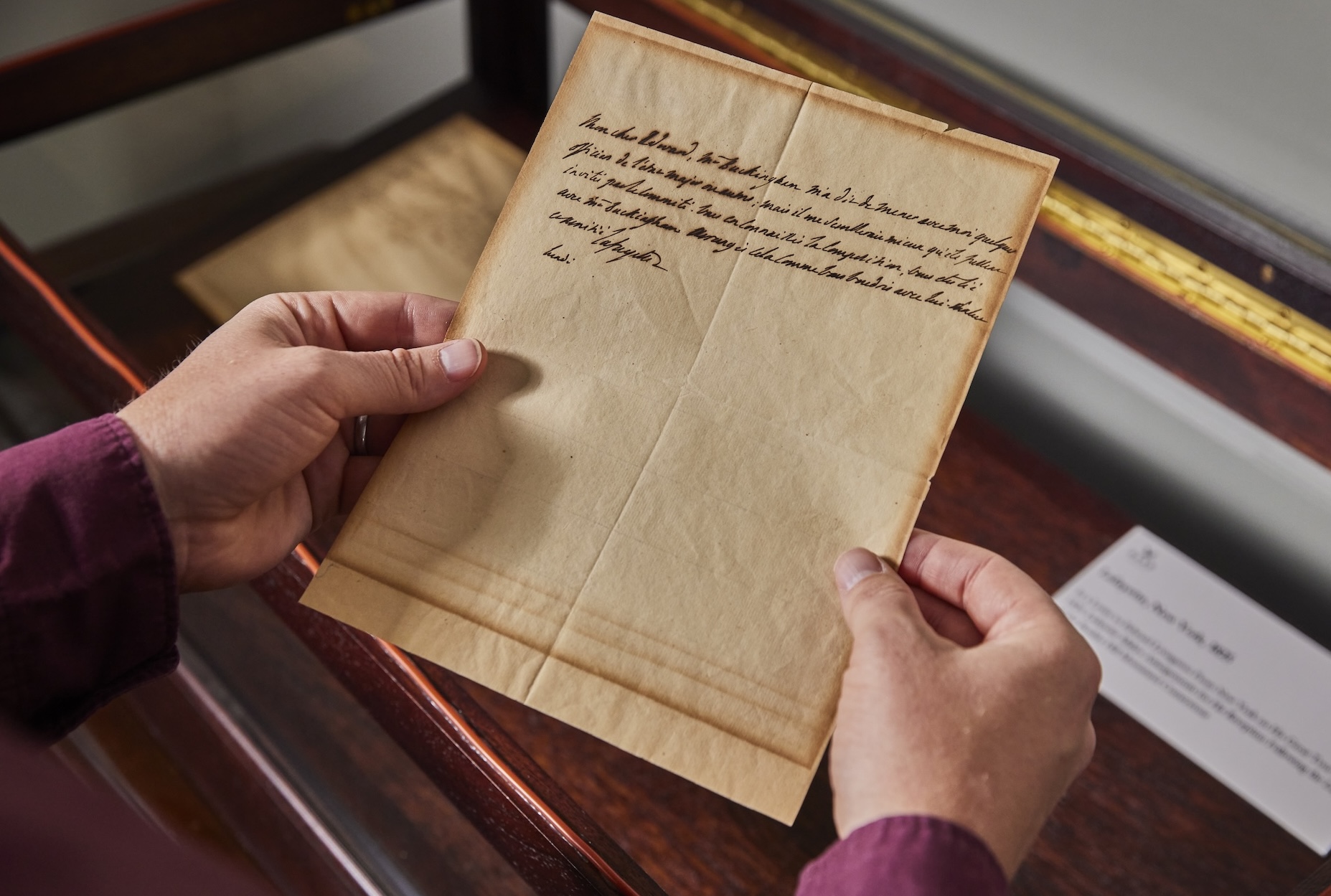 Letter signed by Marquis de Lafayette