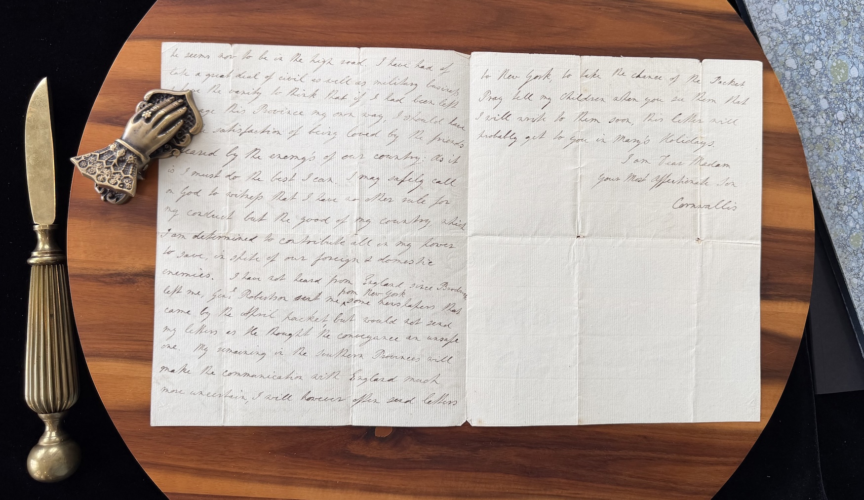 Cornwallis letter