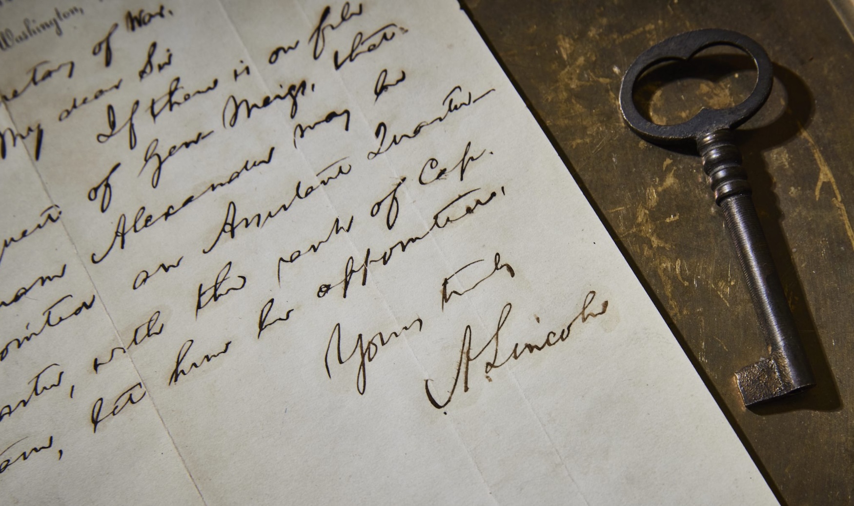 Lincoln autograph letter signed